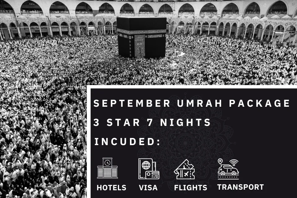 7 Nights 3 Star September Umrah Package